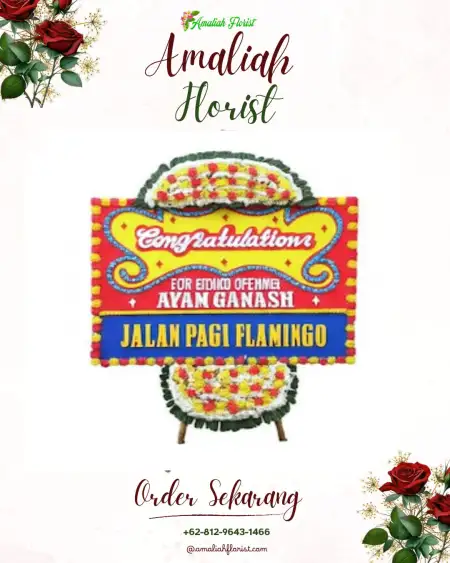 Sewa Papan Bunga Kapur Ix